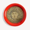 Fornasetti Vassoi E Pliants Decorativi^Vassoio Re Sole Bianco/Nero/Rosso