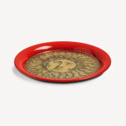 Fornasetti Vassoi E Pliants Decorativi^Vassoio Re Sole Bianco/Nero/Rosso