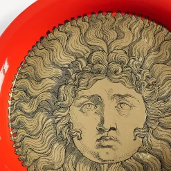 Fornasetti Vassoi E Pliants Decorativi^Vassoio Re Sole Bianco/Nero/Rosso