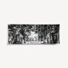 Fornasetti Vassoi Decorativi^Vassoio Rettangolare Giardino Settecentesco Bianco Nero