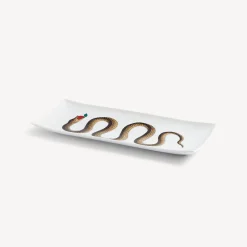 Fornasetti Vassoi Decorativi^Vassoio Rettangolare Serpente Multicolore