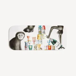 Fornasetti Vassoi E Pliants Decorativi^Vassoio Scimmie Multicolore