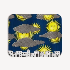 Fornasetti Vassoi E Pliants Decorativi^Vassoio Sole Di Capri Multicolore