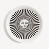 Fornasetti Vassoi E Pliants Decorativi^Vassoio Sole Raggiante Bianco Nero