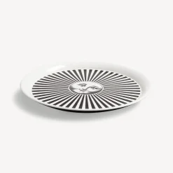 Fornasetti Vassoi E Pliants Decorativi^Vassoio Sole Raggiante Bianco Nero