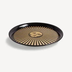 Fornasetti Vassoi E Pliants Decorativi^Vassoio Sole Raggiante Oro/Nero