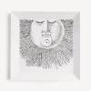Fornasetti Vassoi Decorativi^Vassoio Solitario Bianco Nero