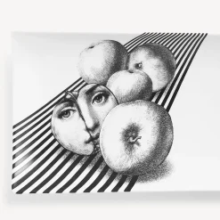 Fornasetti Vassoi Decorativi^Vassoio Tema E Variazioni N.390 Bianco Nero