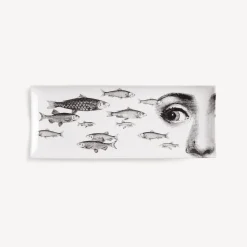Fornasetti Vassoi Decorativi^Vassoio Tema E Variazioni N.392 Bianco Nero