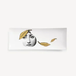 Fornasetti Vassoi Decorativi^Vassoio Tema E Variazioni N.24 Bianco/Nero/Oro