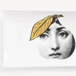 Fornasetti Vassoi Decorativi^Vassoio Tema E Variazioni N.24 Bianco/Nero/Oro