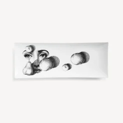 Fornasetti Vassoi Decorativi^Vassoio Tema E Variazioni N.218 Bianco Nero