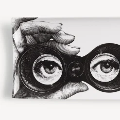 Fornasetti Vassoi Decorativi^Vassoio Tema E Variazioni N.371 Bianco Nero