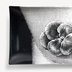Fornasetti Vassoi Decorativi^Vassoio Tema E Variazioni N.137 Bianco Nero