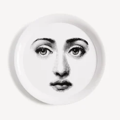 Fornasetti Vassoi E Pliants Decorativi^Vassoio Tema E Variazioni N.6 Bianco Nero