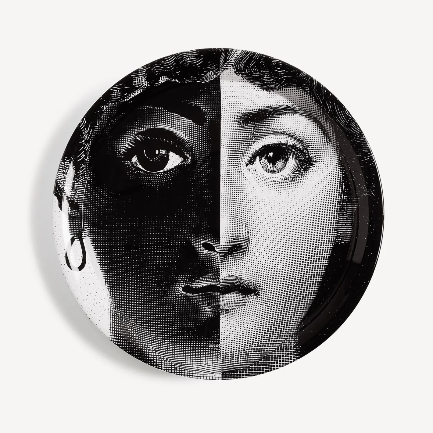 Fornasetti Vassoi E Pliants Decorativi^Vassoio Tema E Variazioni N.222 Bianco Nero