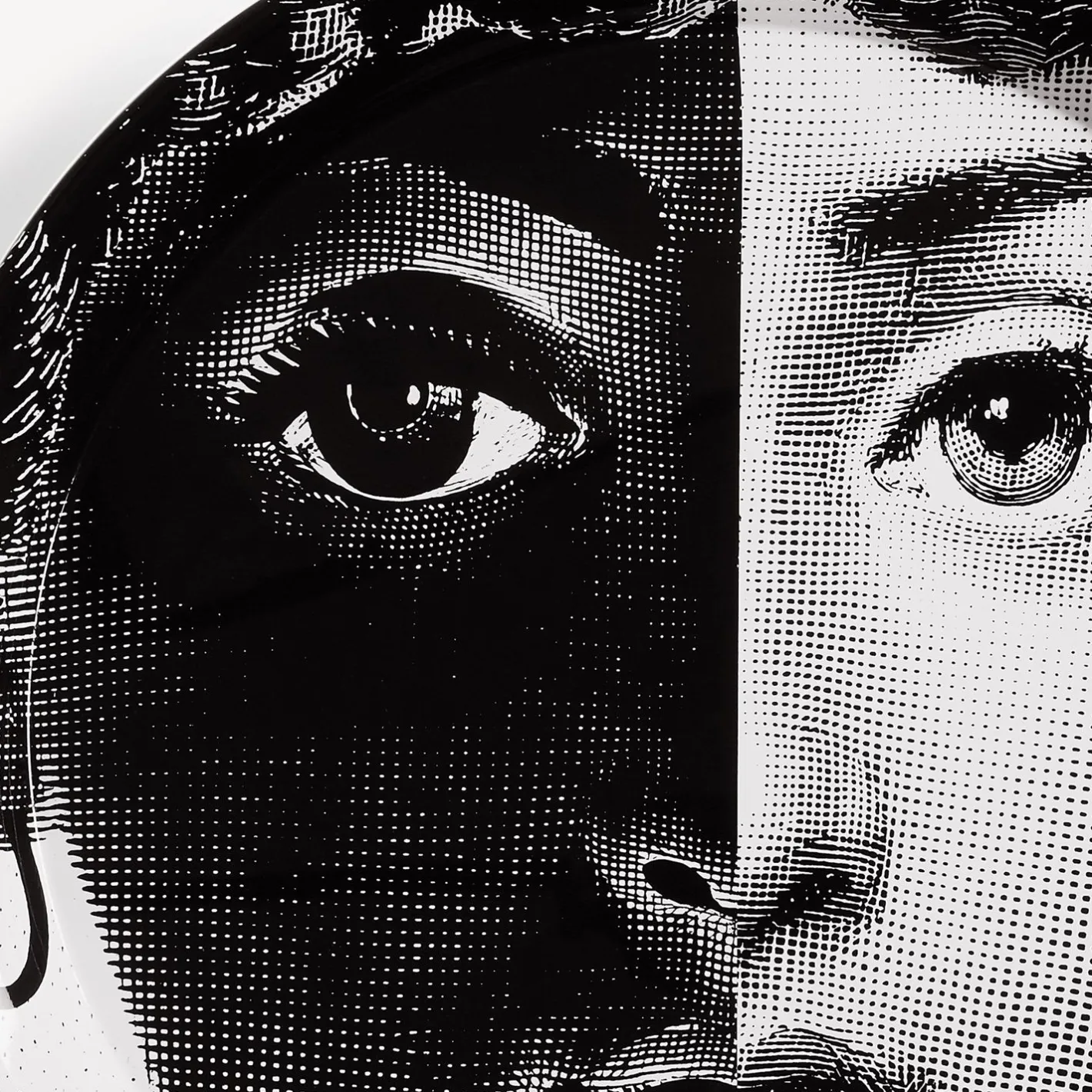 Fornasetti Vassoi E Pliants Decorativi^Vassoio Tema E Variazioni N.222 Bianco Nero