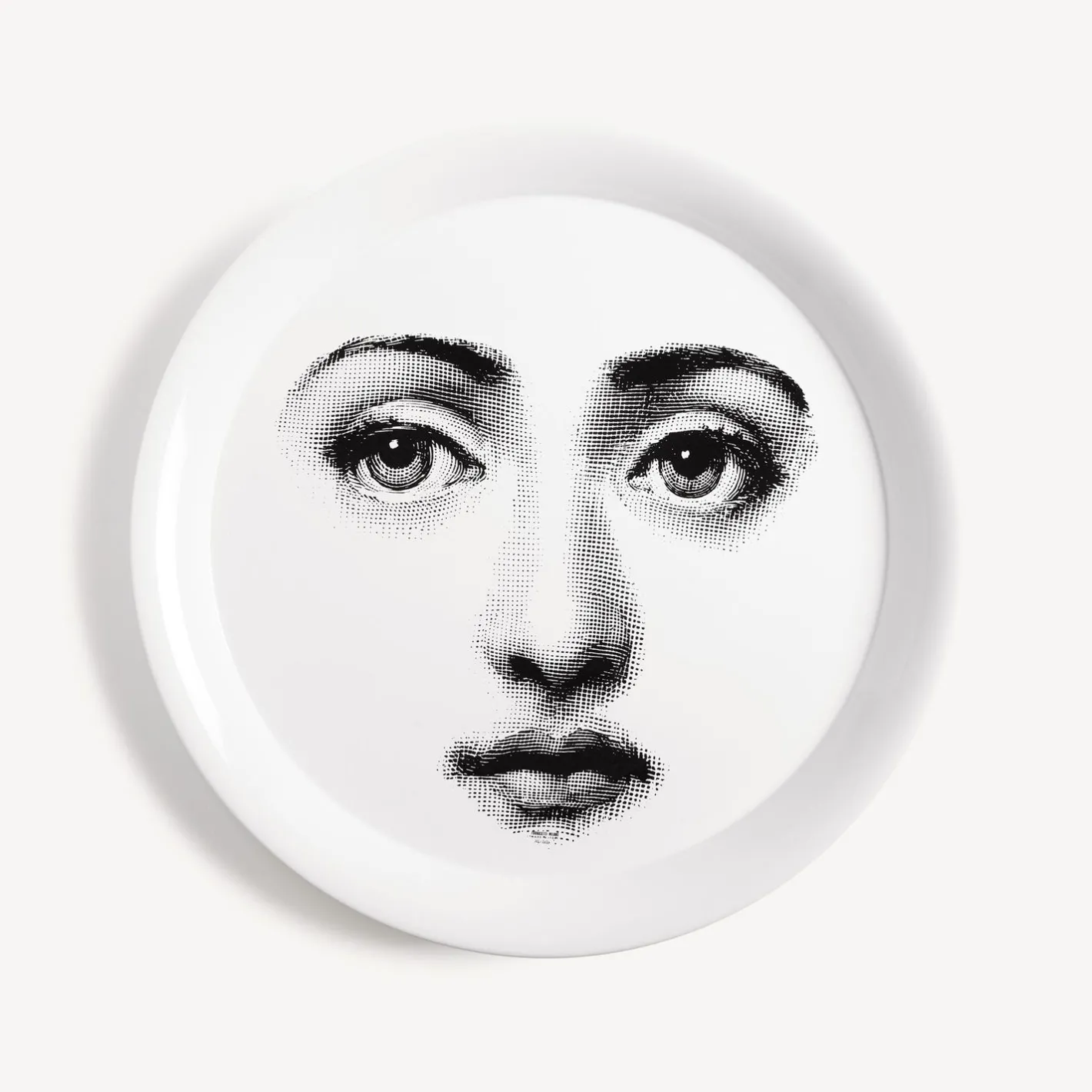 Fornasetti Vassoi E Pliants Decorativi^Vassoio Tema E Variazioni N.6 Bianco Nero