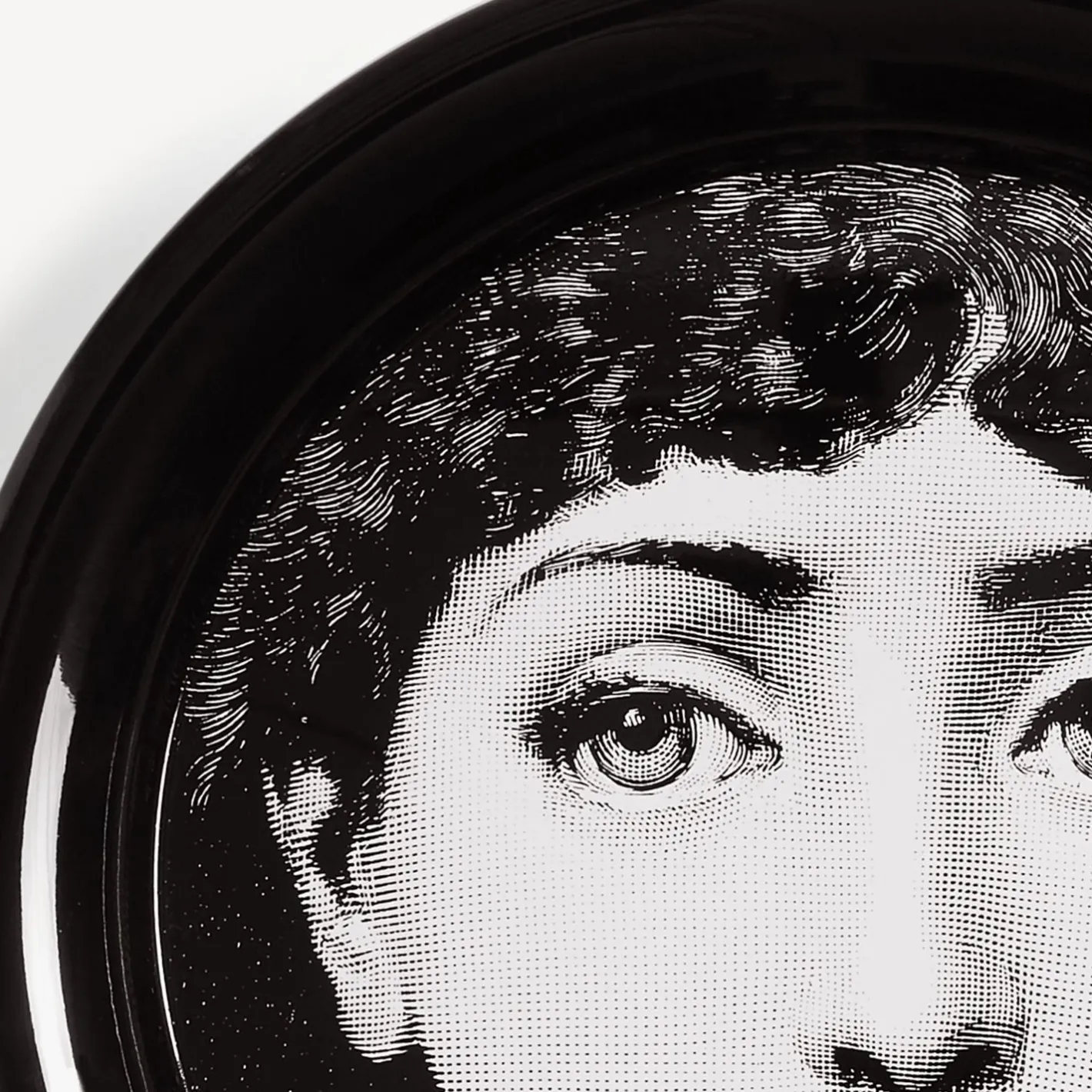 Fornasetti Vassoi E Pliants Decorativi^Vassoio Tema E Variazioni N.1 Bianco Nero