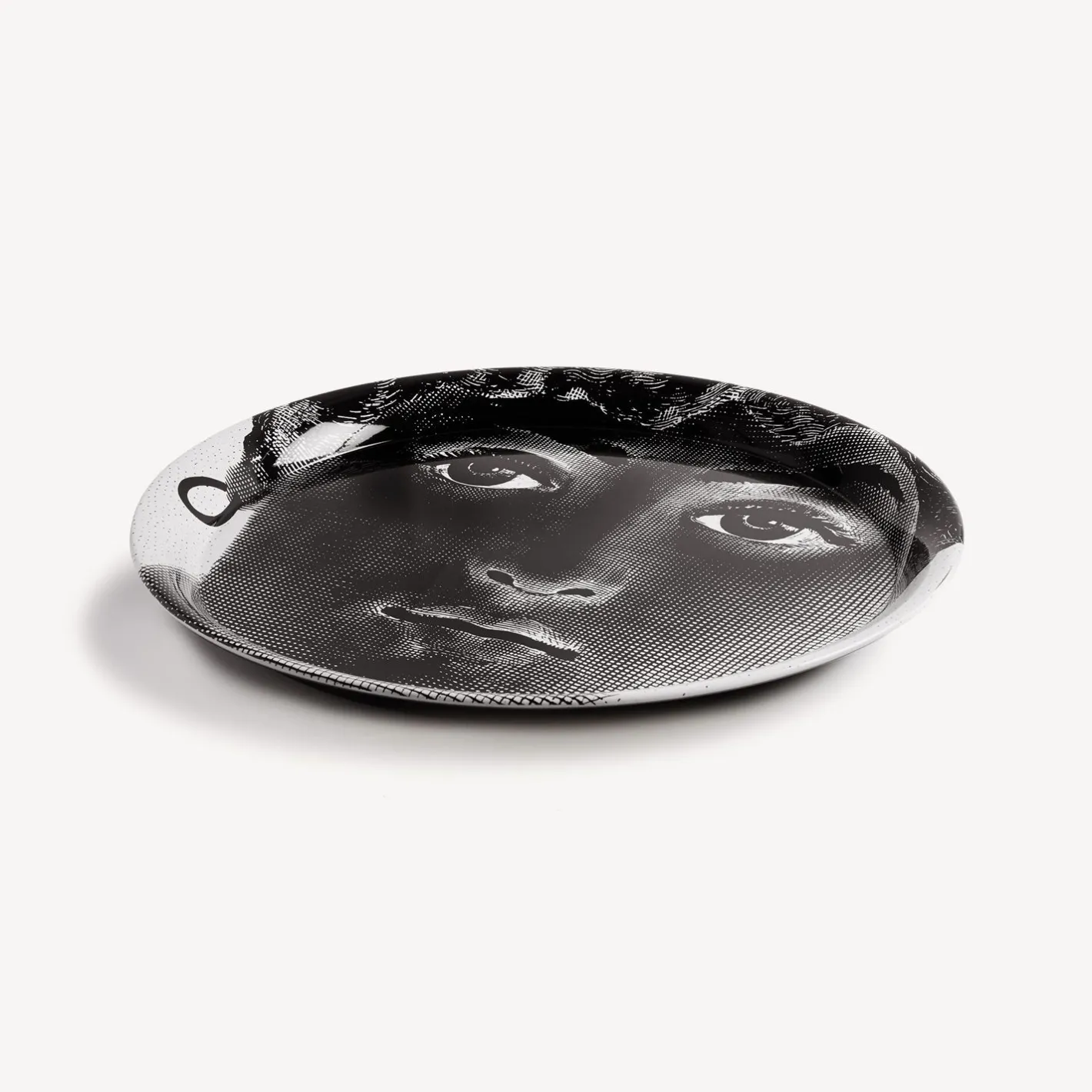 Fornasetti Vassoi E Pliants Decorativi^Vassoio Tema E Variazioni N.36 Bianco Nero
