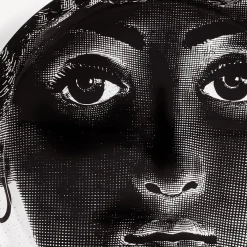 Fornasetti Vassoi E Pliants Decorativi^Vassoio Tema E Variazioni N.36 Bianco Nero