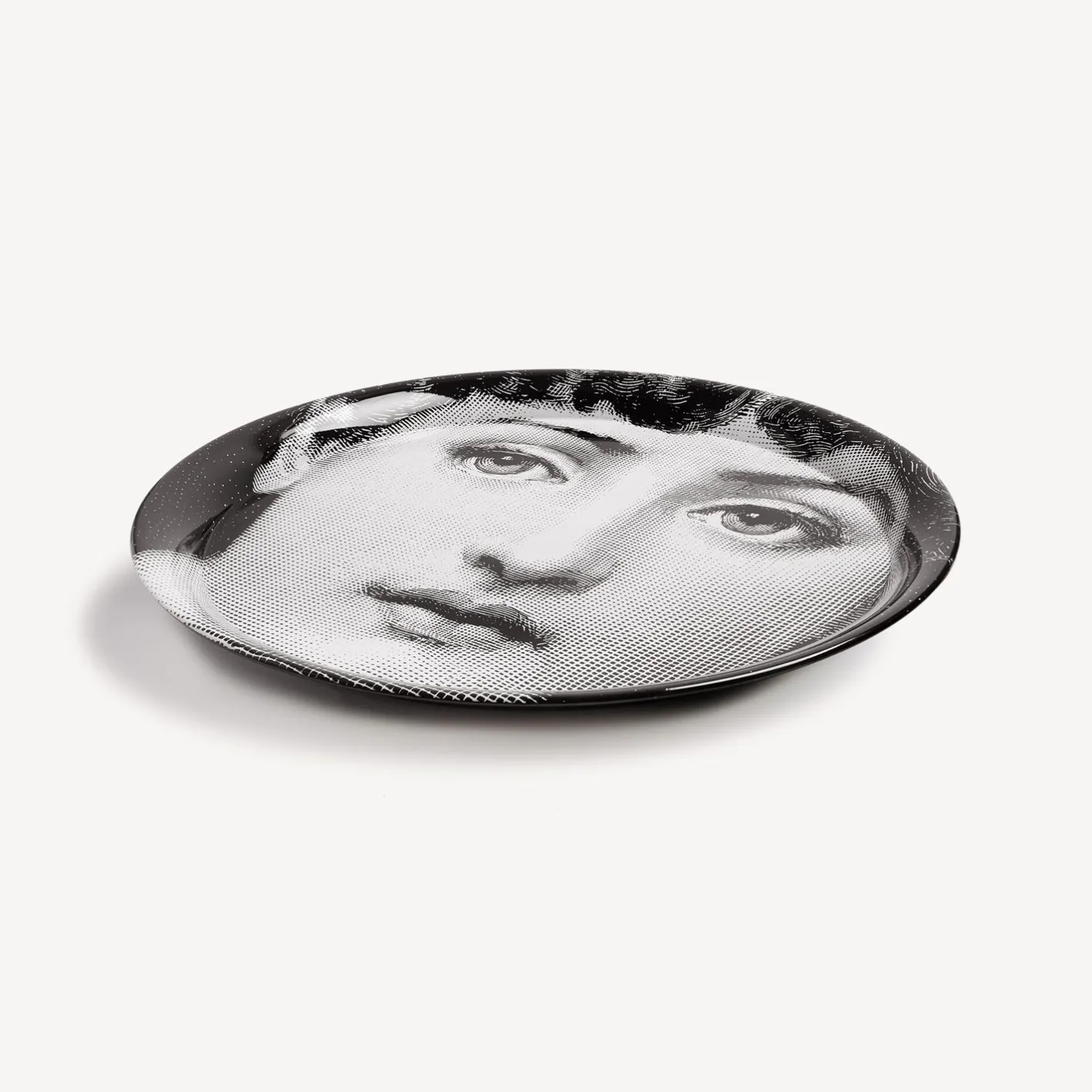 Fornasetti Vassoi E Pliants Decorativi^Vassoio Tema E Variazioni N.1 Bianco Nero