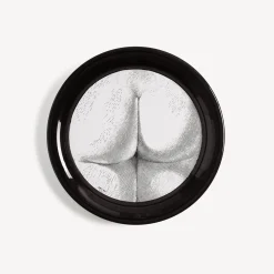 Fornasetti Vassoi E Pliants Decorativi^Vassoio Tergonomico Bianco Nero