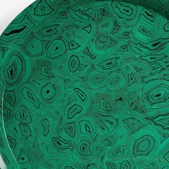 Fornasetti Vassoi E Pliants Decorativi^Vassoio Verde Malachite Verde/Nero