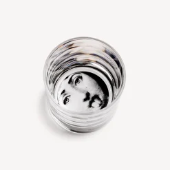 Fornasetti Bicchieri E Sottobicchieri^Vetro Tema E Variazioni N.82 Nero