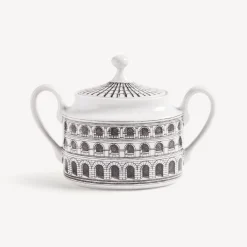 Fornasetti Set Da Te E Caffe^Zuccheriera Architettura Bianco Nero
