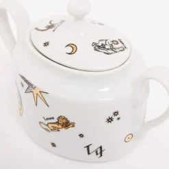 Fornasetti Set Da Te E Caffe^Zuccheriera Astronomici Bianco/Nero/Oro