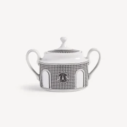 Fornasetti Set Da Te E Caffe^Zuccheriera Facciata Quattrocentesca Bianco Nero