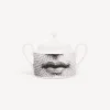 Fornasetti Set Da Te E Caffe^Zuccheriera Tema E Variazioni Bianco Nero