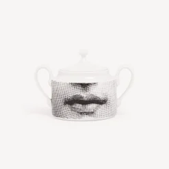 Fornasetti Set Da Te E Caffe^Zuccheriera Tema E Variazioni Bianco Nero