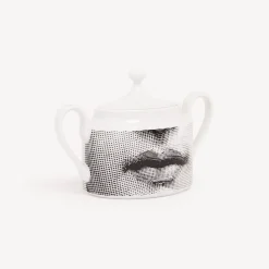 Fornasetti Set Da Te E Caffe^Zuccheriera Tema E Variazioni Bianco Nero